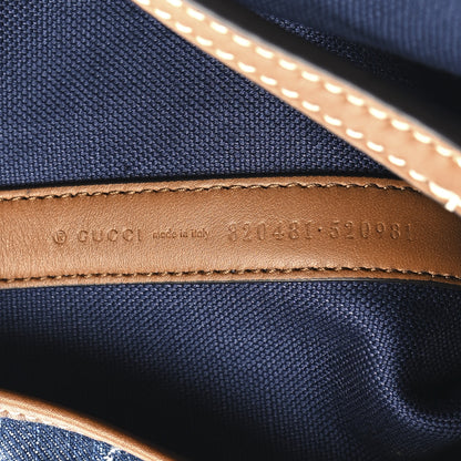 Gucci New Denim GG Monogram Calfskin Large Totissima Tote Blue 7 of 10