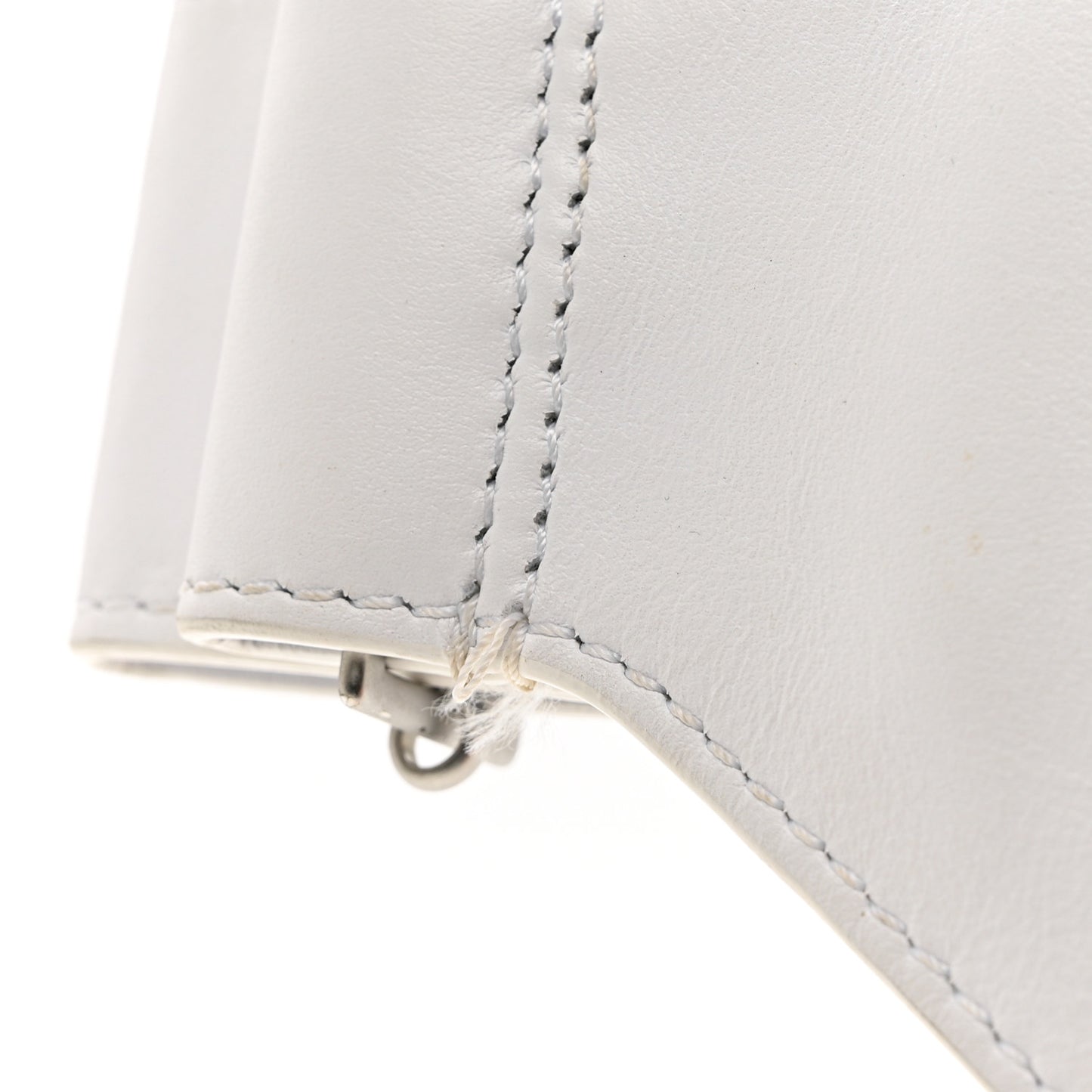 Calfskin Sculpture Belt Bag White