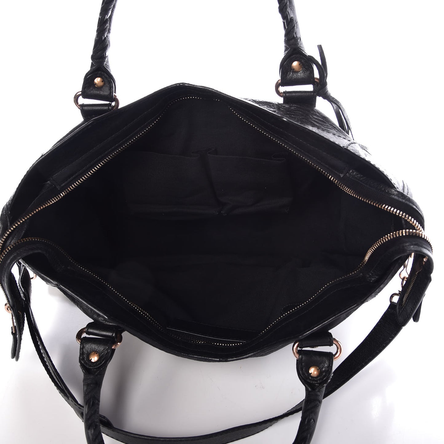 Agneau Giant 12 Rose Gold Hardware City Black