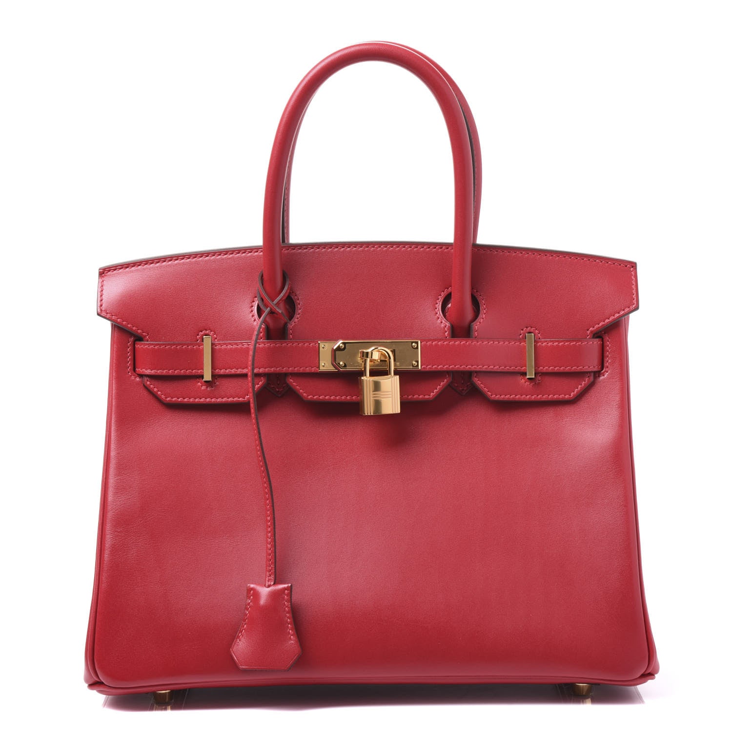 Hermes Tadelakt Birkin 30 Rouge Vif 1 of 13