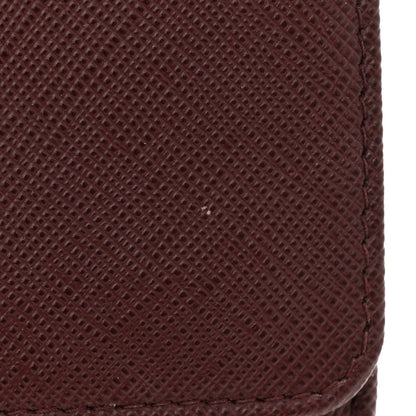 Prada Saffiano Metal Large Chain Wallet Granato 11 of 11
