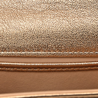 Delvaux Metallic Calfskin Micro Tempete Satchel Or Rose 7 of 11