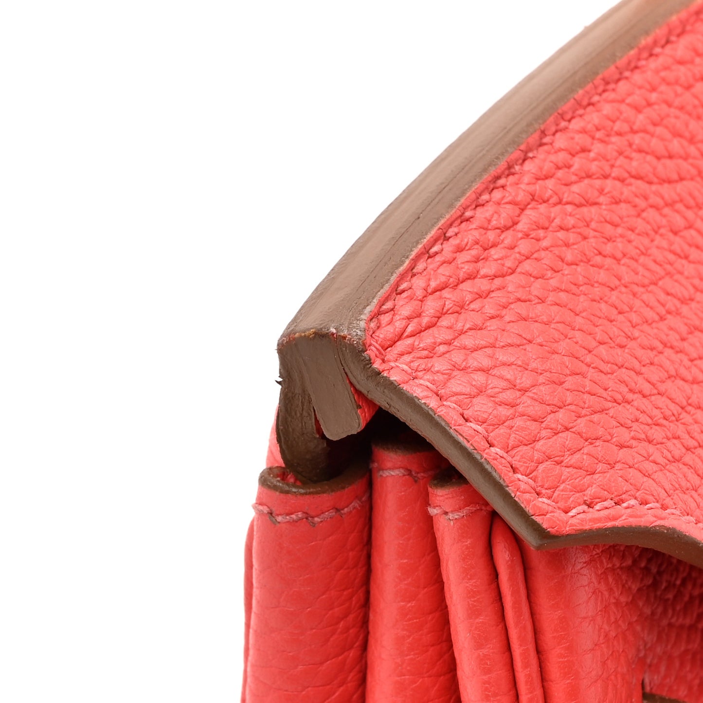Togo Birkin 35 Rouge Pivoine