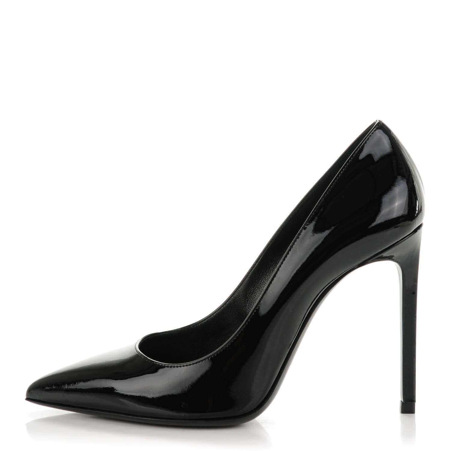 Saint Laurent Patent Classic Paris 105 Escarpin Pumps 39 Black 1 of 8