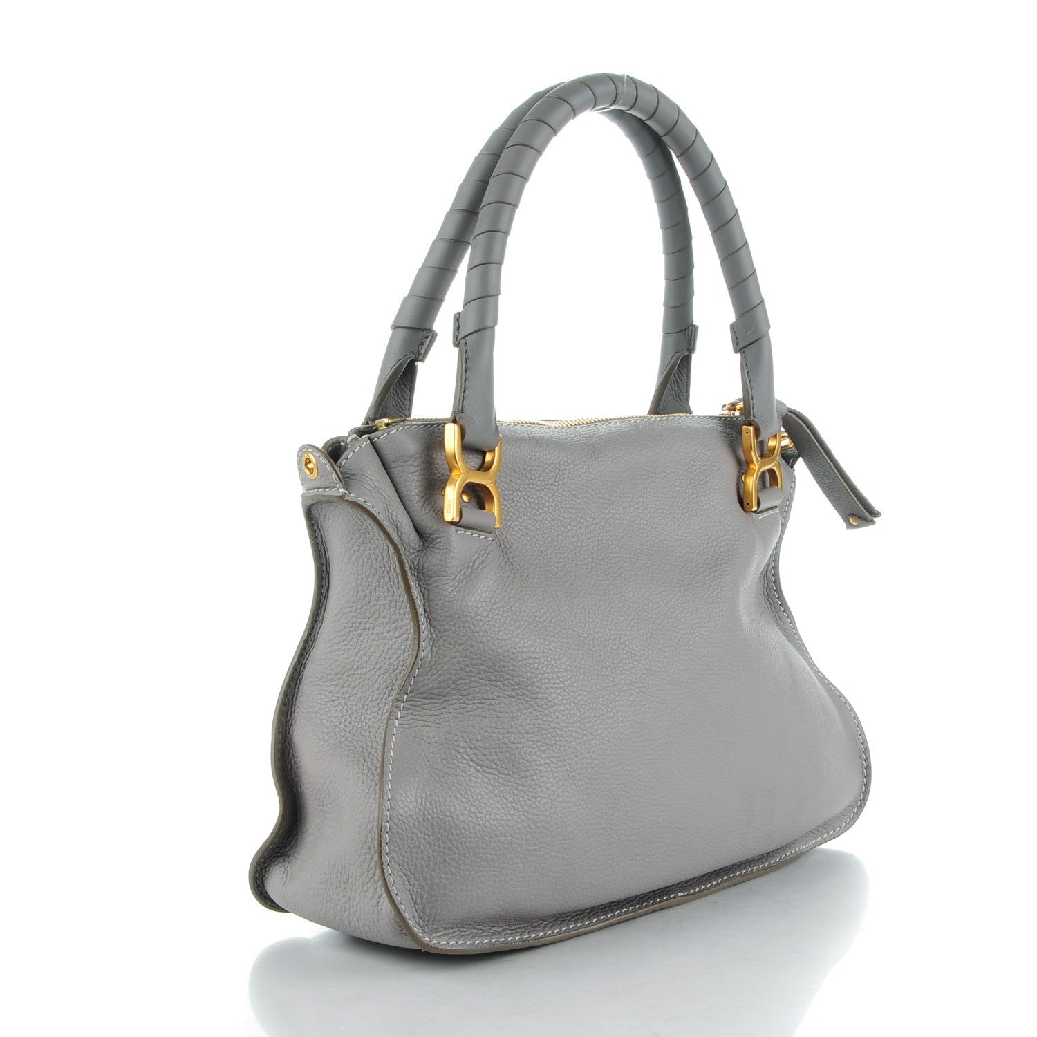 Chloe Calfskin Medium Marcie Satchel Cashmere Grey 3 of 8