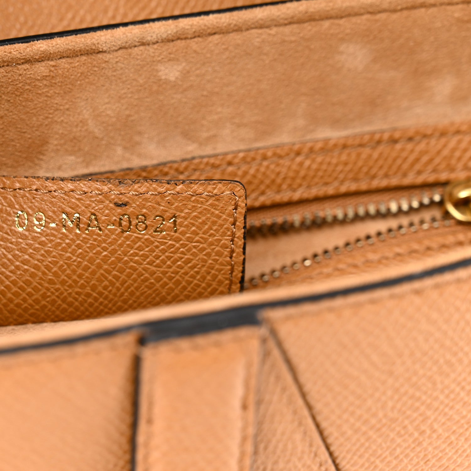 Christian Dior Grained Calfskin Saddle Bag Camello 6 of 9