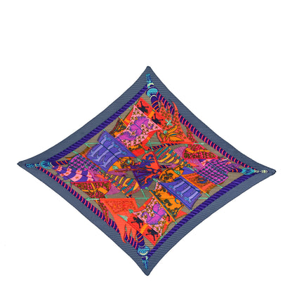 Hermes Silk Etendards et Bannieres Plisse Scarf 90 1 of 5