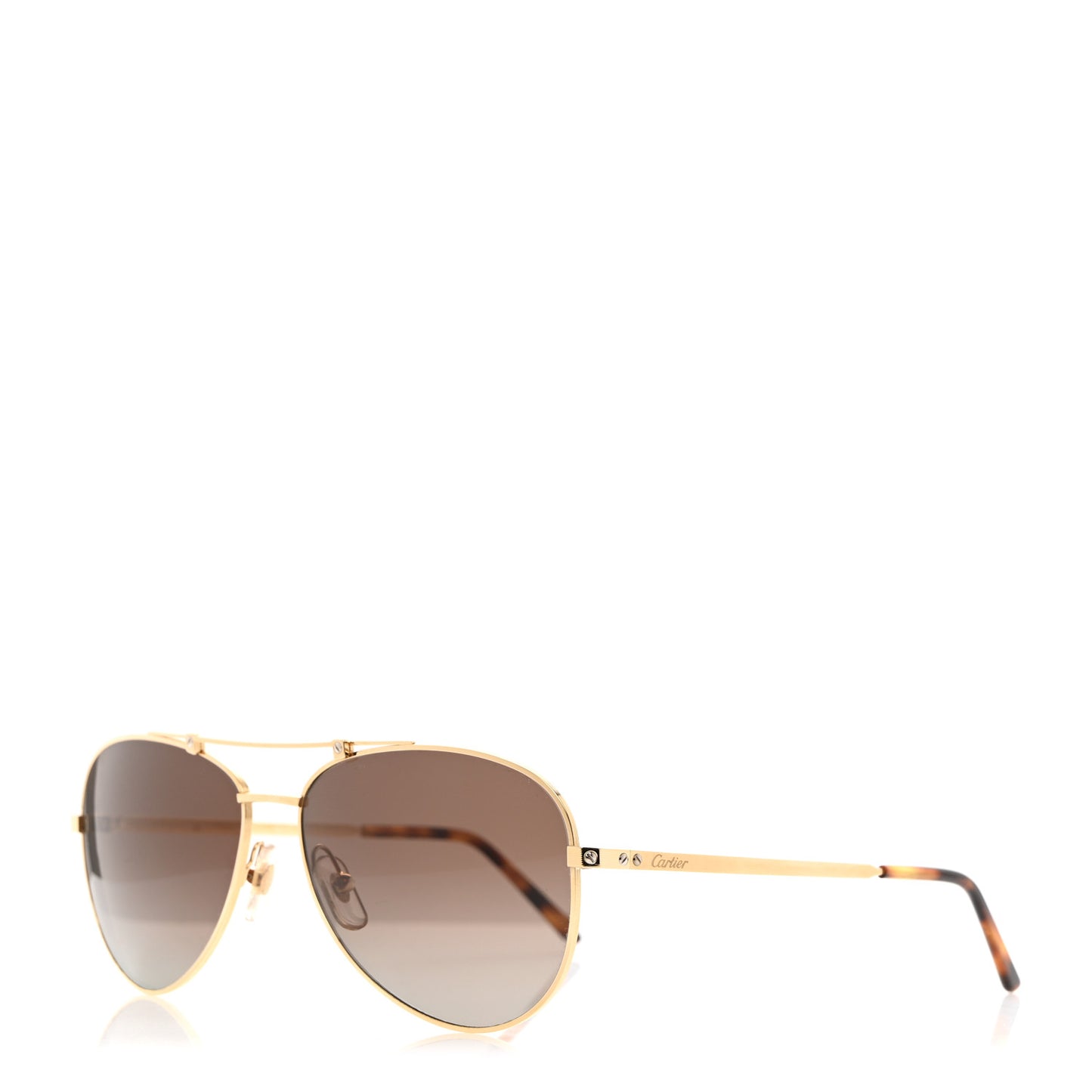 Santos CT0088S Aviator Sunglasses Gold