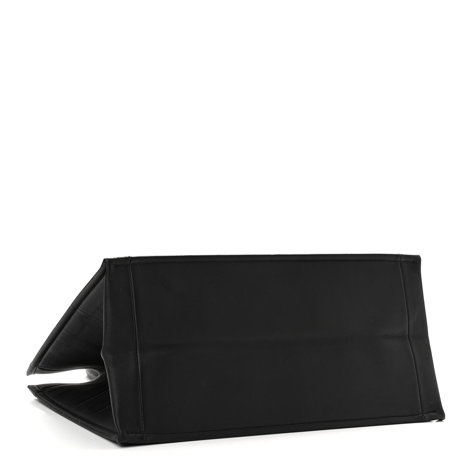 Christian Dior Calfskin Embossed Medium Book Tote Black 4 of 10