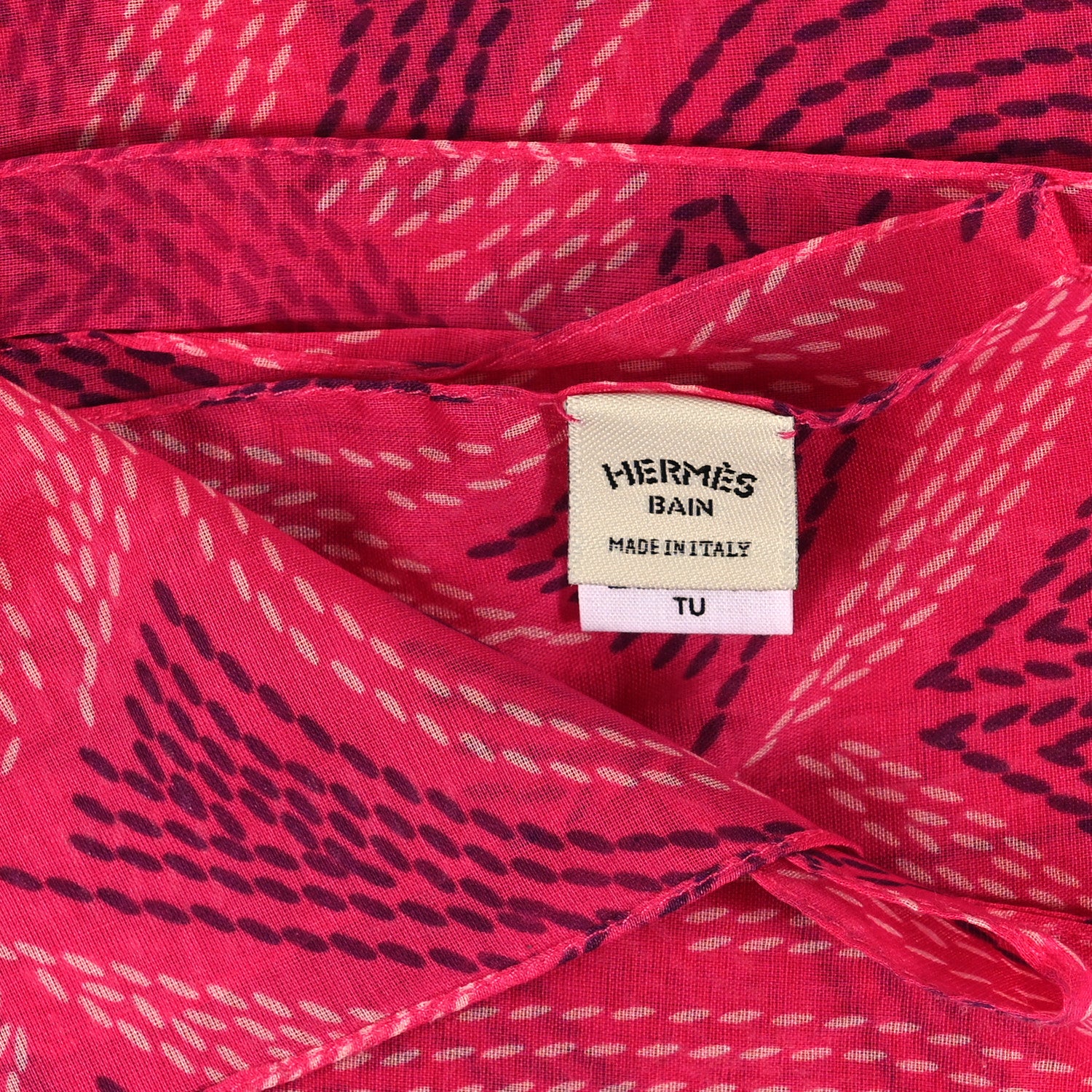 Hermes Cotton Eperon d'Or Pareo Rose Flash 3 of 4