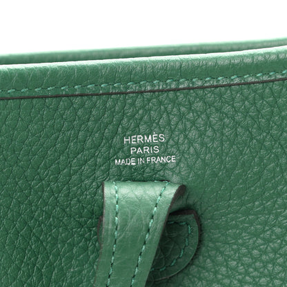 Hermes Taurillon Clemence Evelyne TPM Vert Vertigo 6 of 11