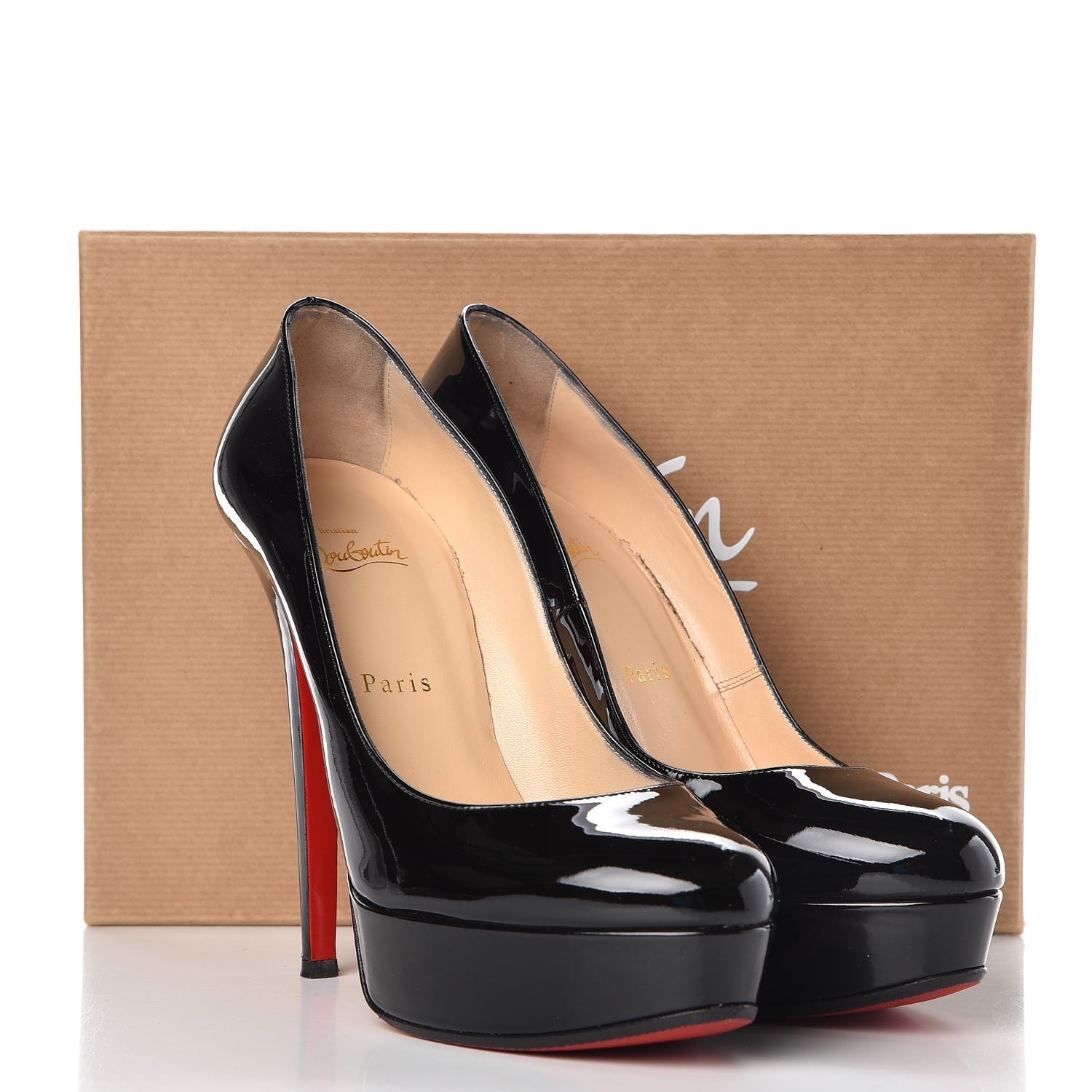 Christian Louboutin Patent Bianca 140 Pumps 39 Black 12 of 12
