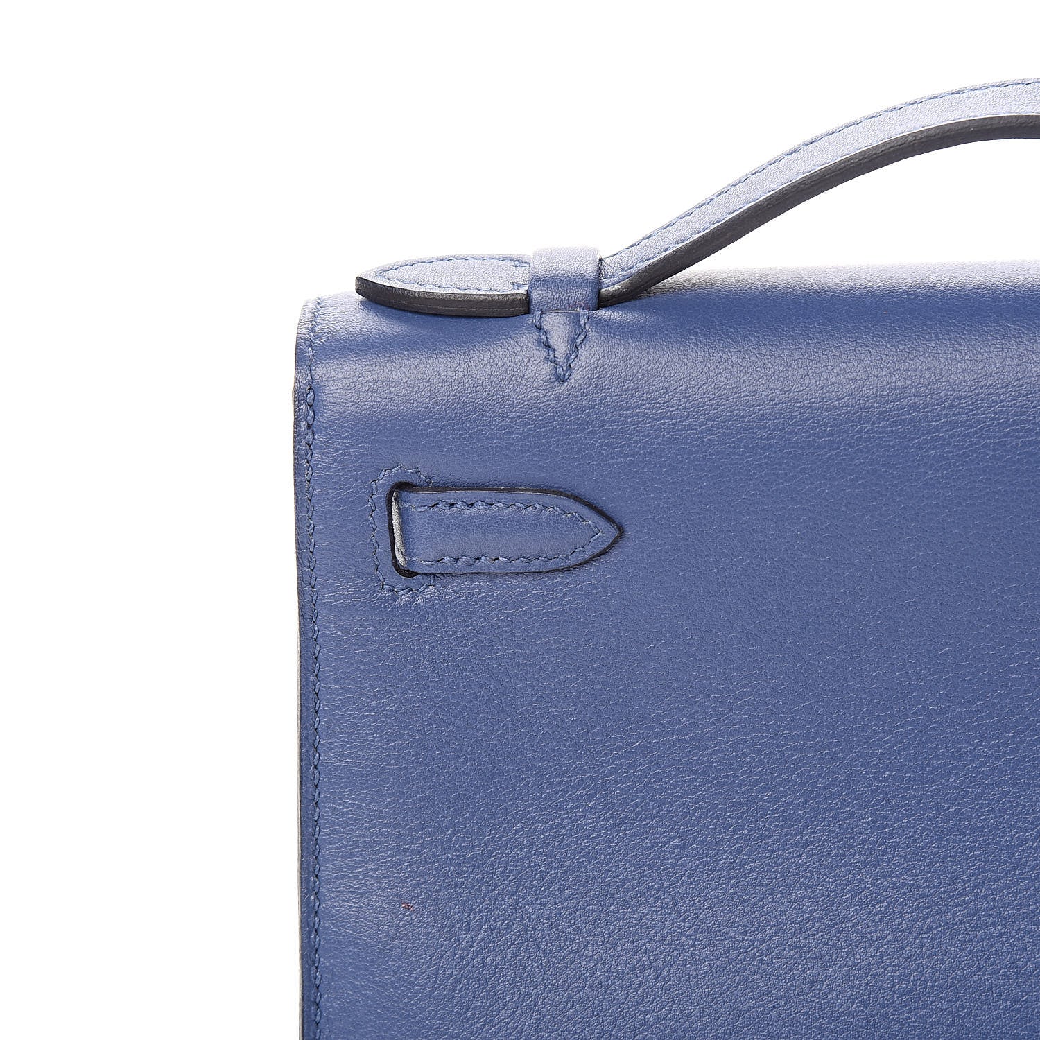 Hermes Swift Kelly Pochette Clutch Bleu Brighton 25 of 31
