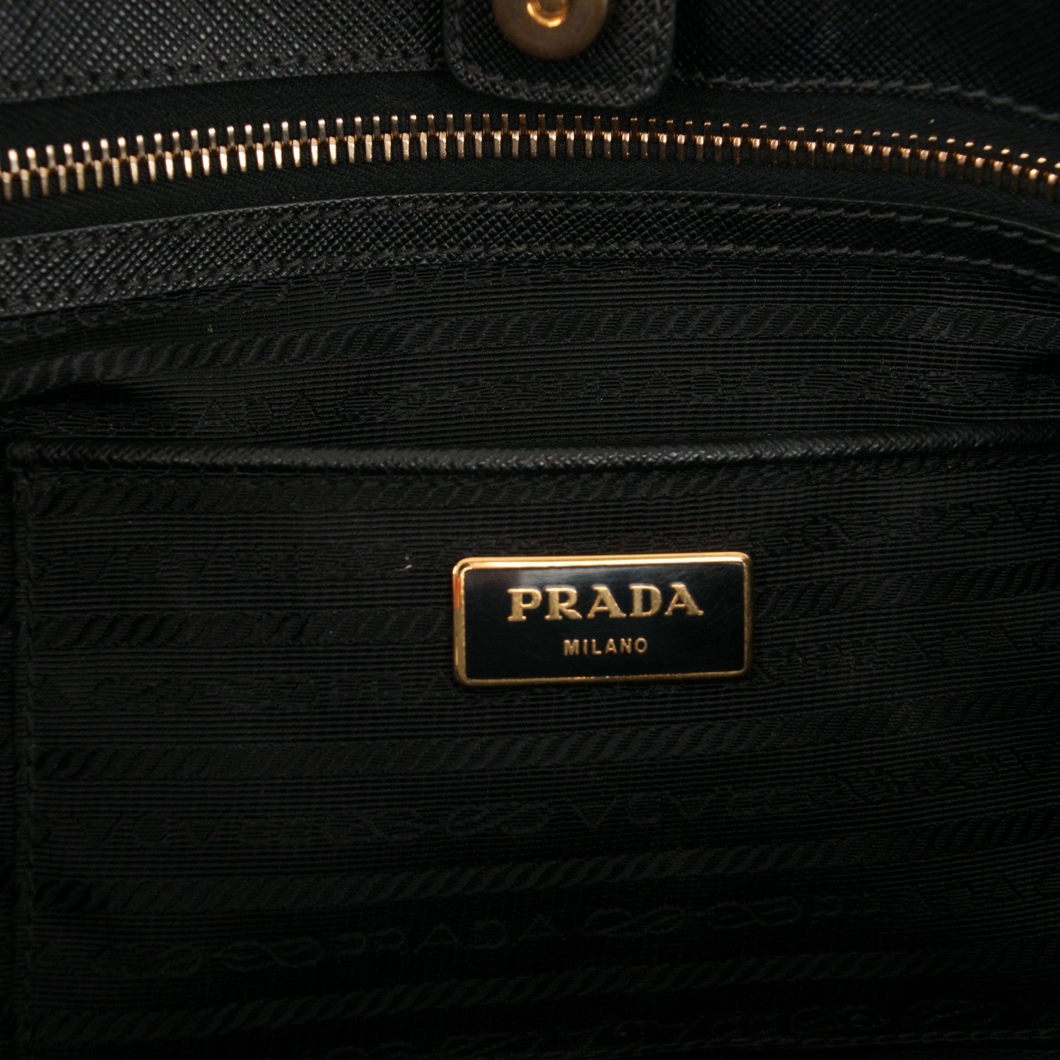 Prada Saffiano Lux Large Tote Nero Black 6 of 10