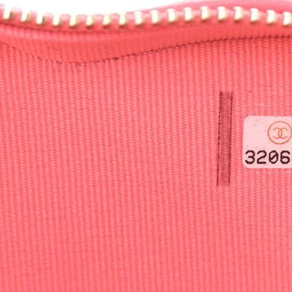 Chanel Lambskin Quilted CC In Love Heart Clutch With Chain Pink 8 of 12