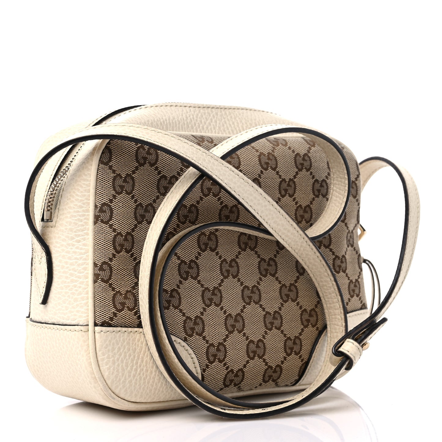 Monogram Dollar Calfskin Mini Bree Messenger Bag Beige Ebony Avoire