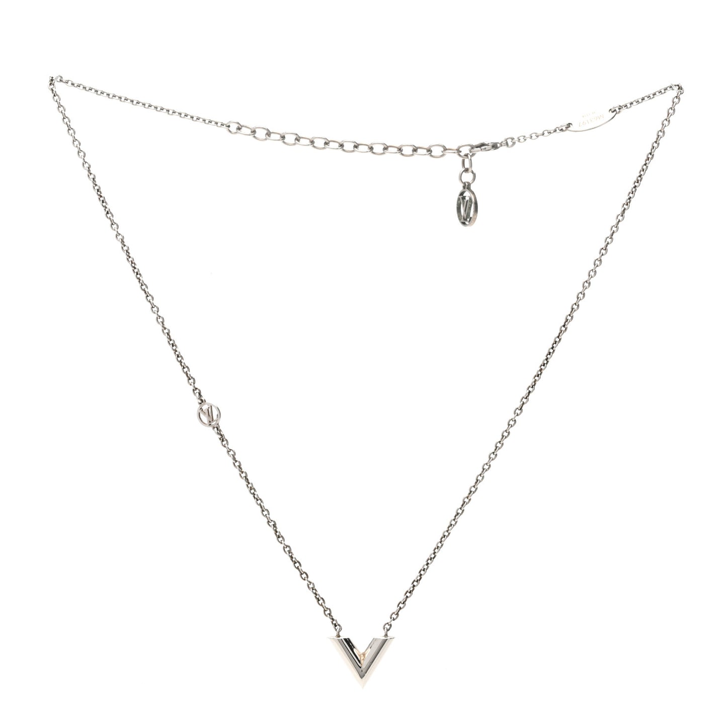 Metal Essential V Supple Necklace Silver