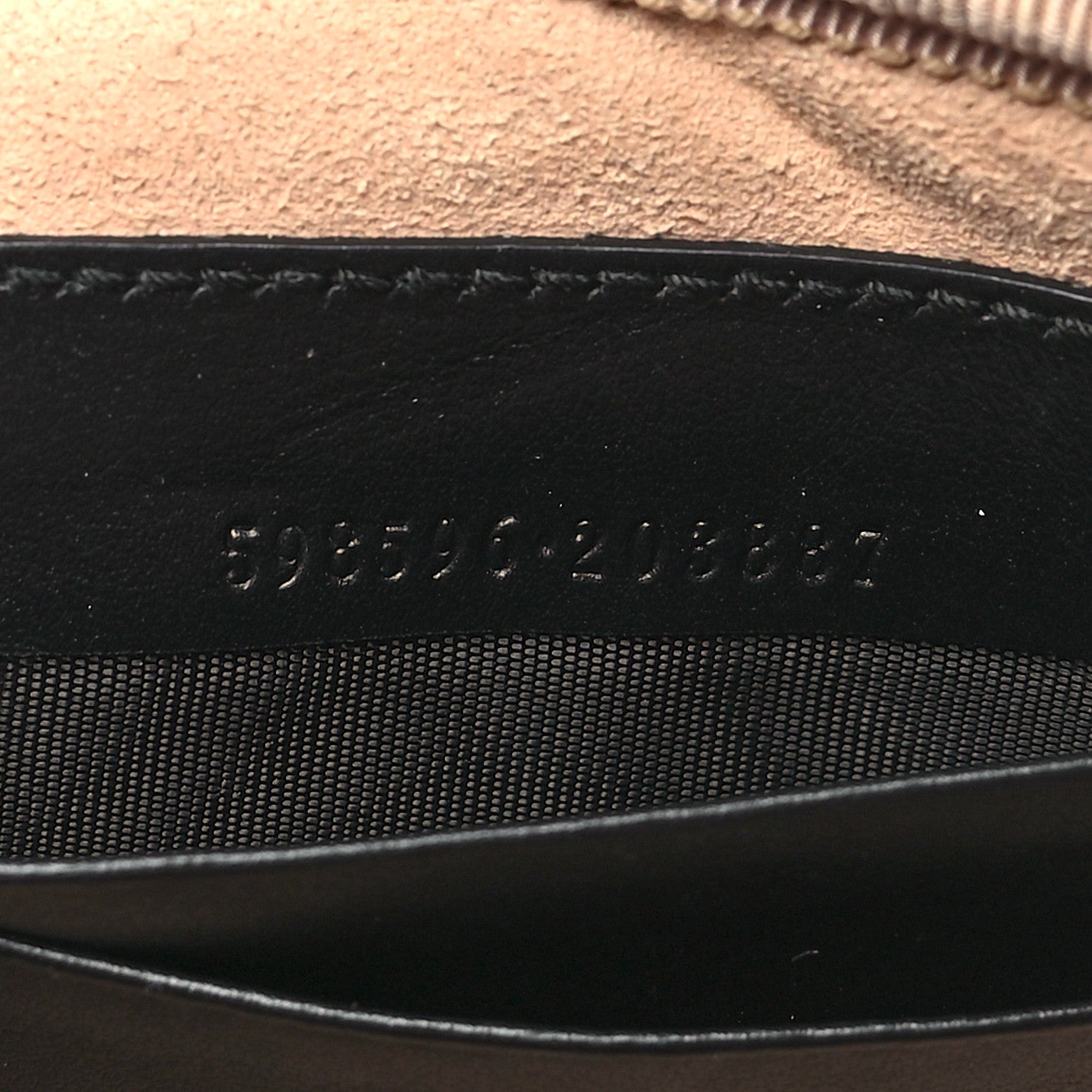 Gucci Calfskin Matelasse Mini GG Marmont Chain Crossbody Bag Black 7 of 10