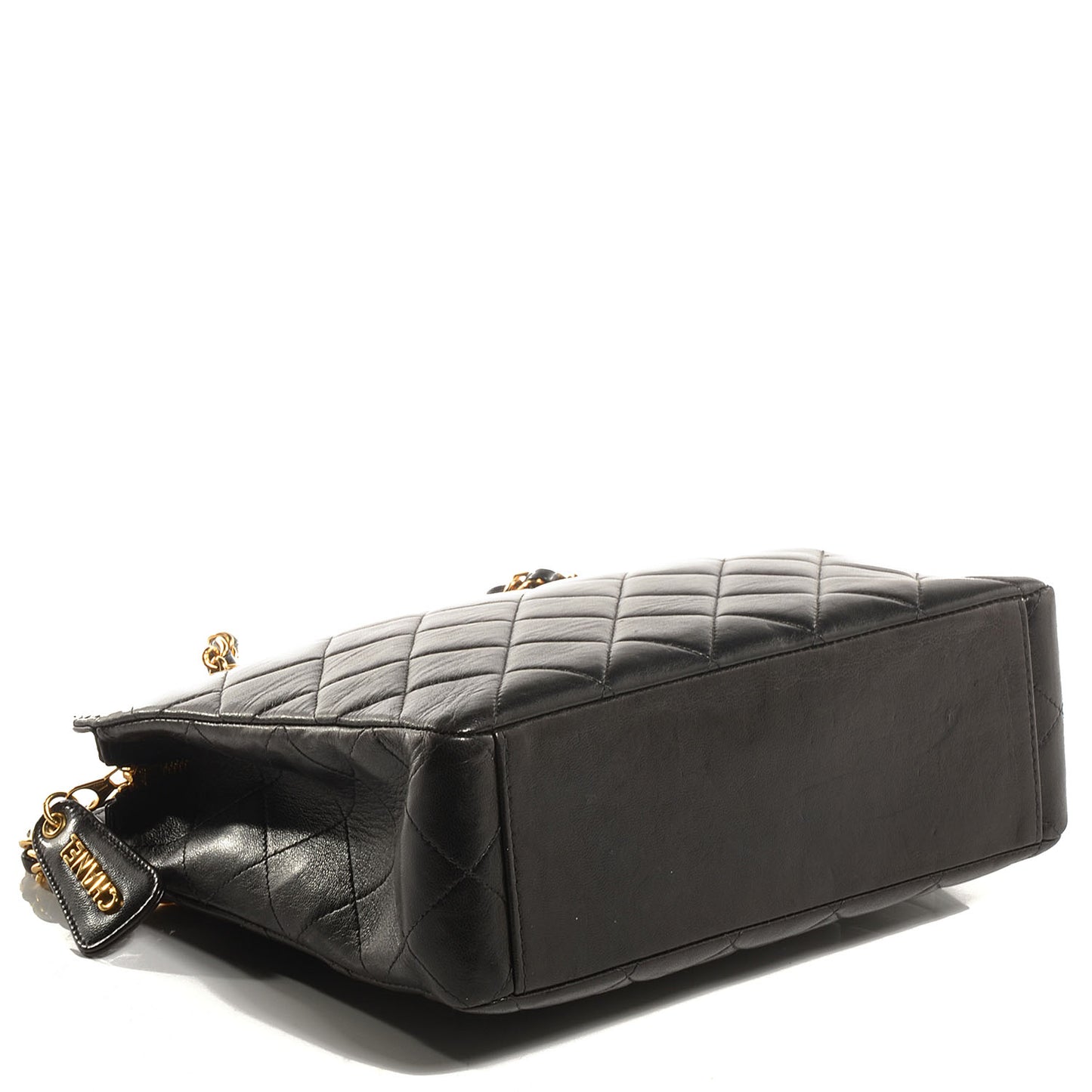 Lambskin Quilted Shoulder Bag Black