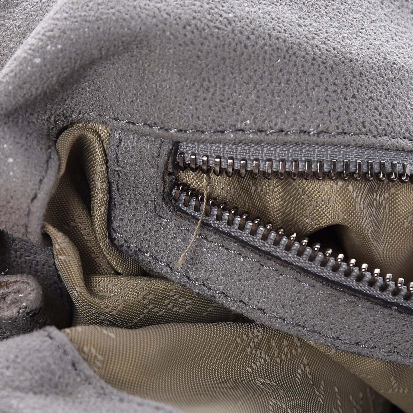 Shaggy Deer Falabella Fold Over Tote Grey