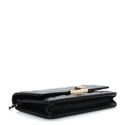Chanel Caviar Quilted Golden Class Wallet On Chain WOC Black 4 of 10