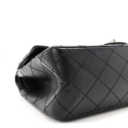 Chanel Aged Calfskin Quilted 2.55 Reissue 225 Flap Black 9 of 10