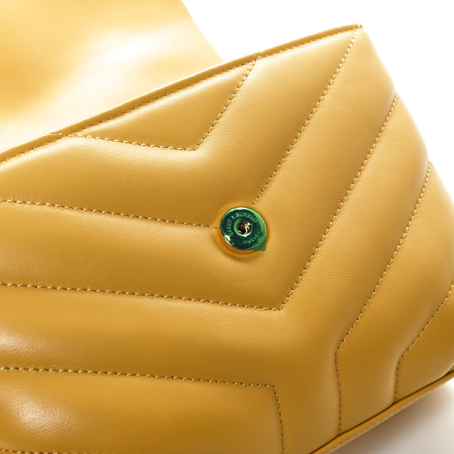 Saint Laurent Calfskin Y Quilted Monogram Toy Loulou Crossbody Bag Sunflower 12 of 12