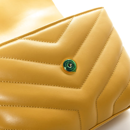 Saint Laurent Calfskin Y Quilted Monogram Toy Loulou Crossbody Bag Sunflower 12 of 12