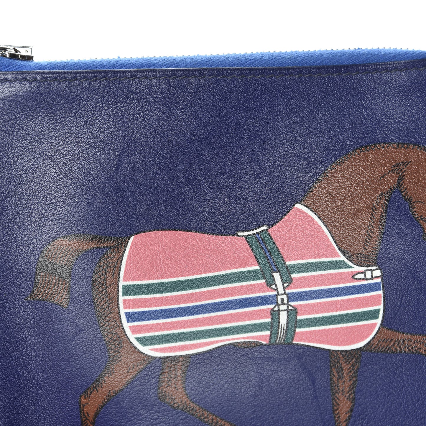 Swift Couverture Nouvelle Carre Pocket Pouch Bleu Encre Rose D'Ete