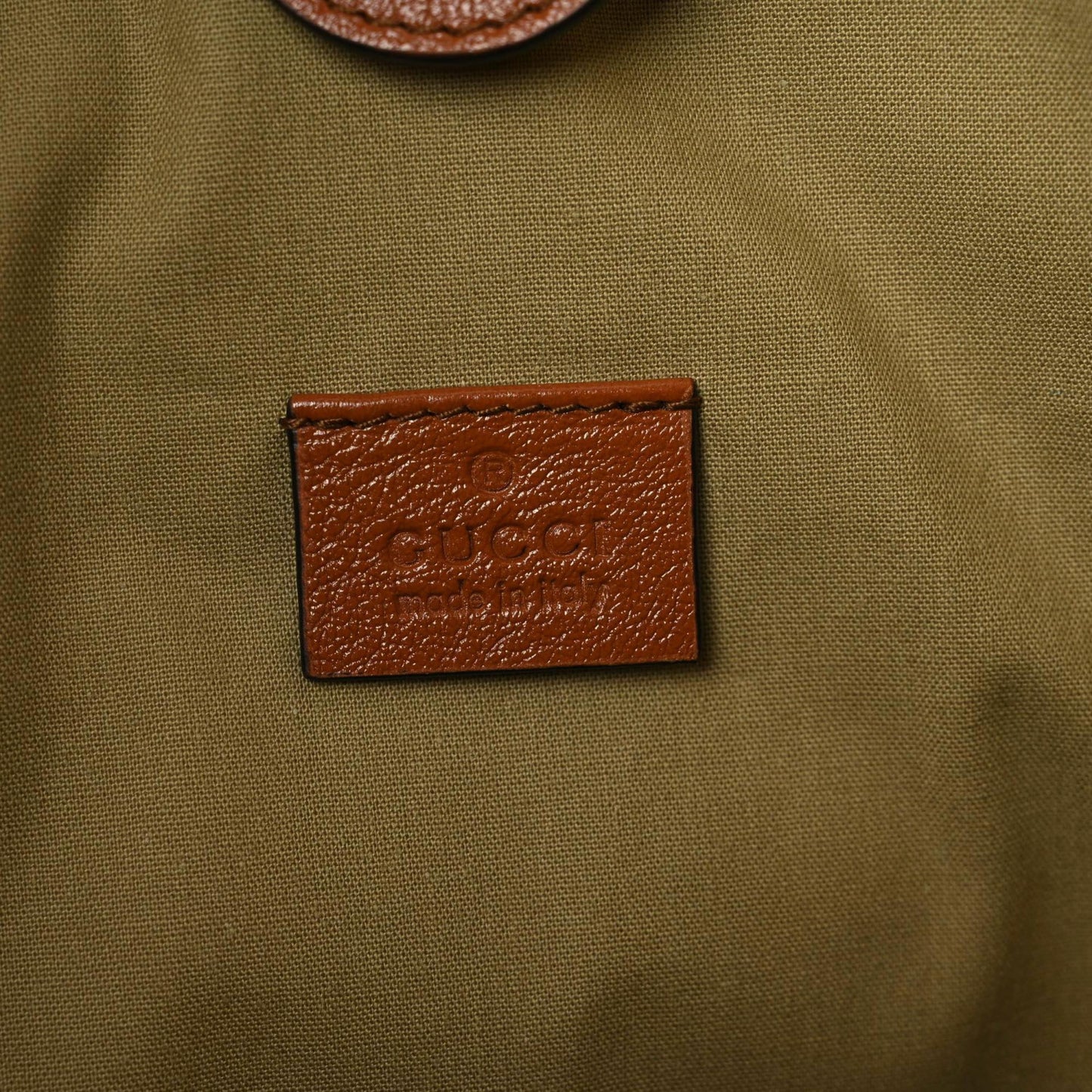 Vintage Canvas Calfskin Web Large Rajah Chain Tote Sand Light Cuir