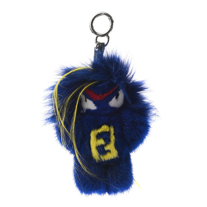 Fendi Mink Fur Fendirumi Bug-Kun Monster Bag Bug Charm Pacific Fluo Yellow 1 of 4