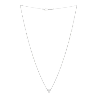 Tiffany Platinum Diamond .30ctw Aria Pendant Necklace 2 of 4