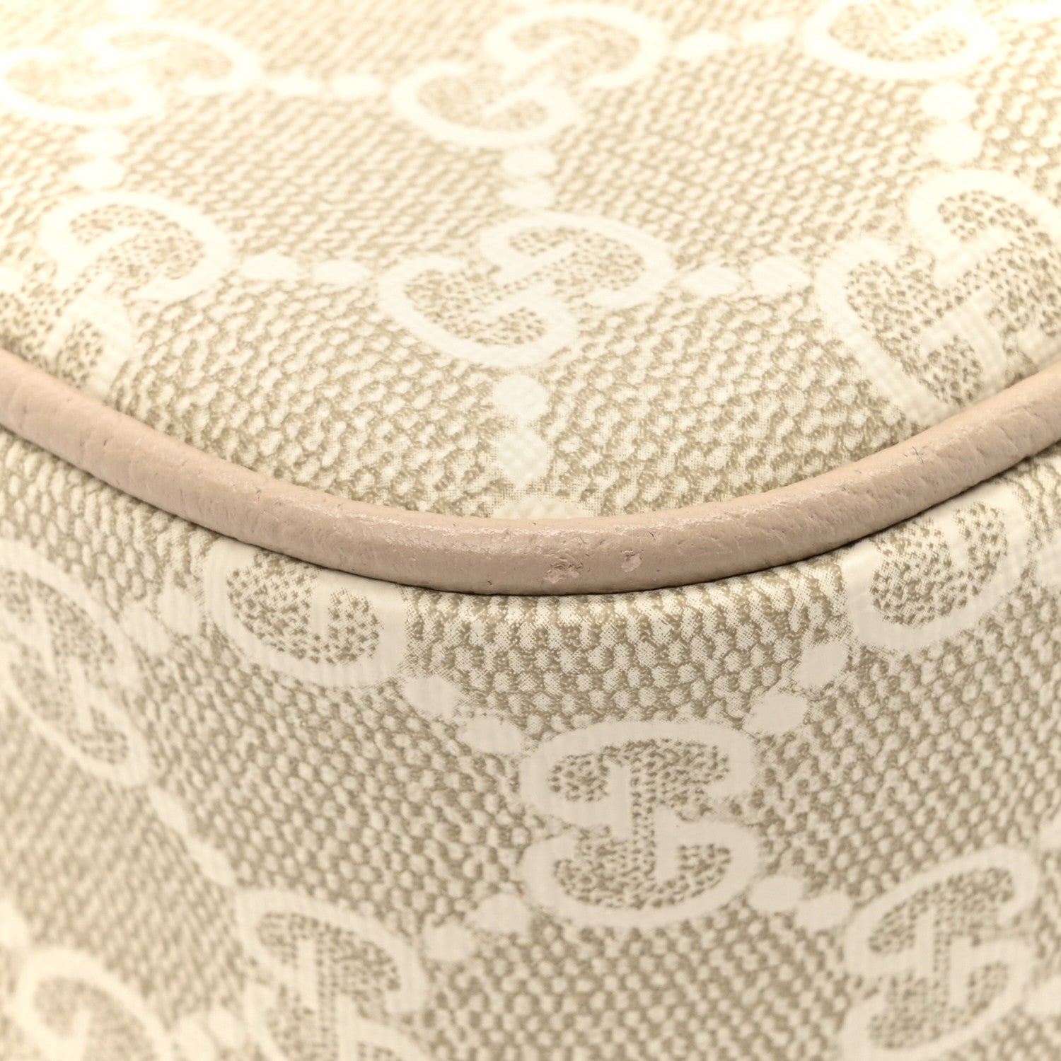 Gucci GG Supreme Monogram Textured Dollar Calfskin Small Ophidia Hobo Beige Mystic White Oatmeal 11 of 12
