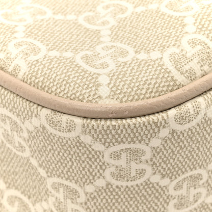 Gucci GG Supreme Monogram Textured Dollar Calfskin Small Ophidia Hobo Beige Mystic White Oatmeal 11 of 12