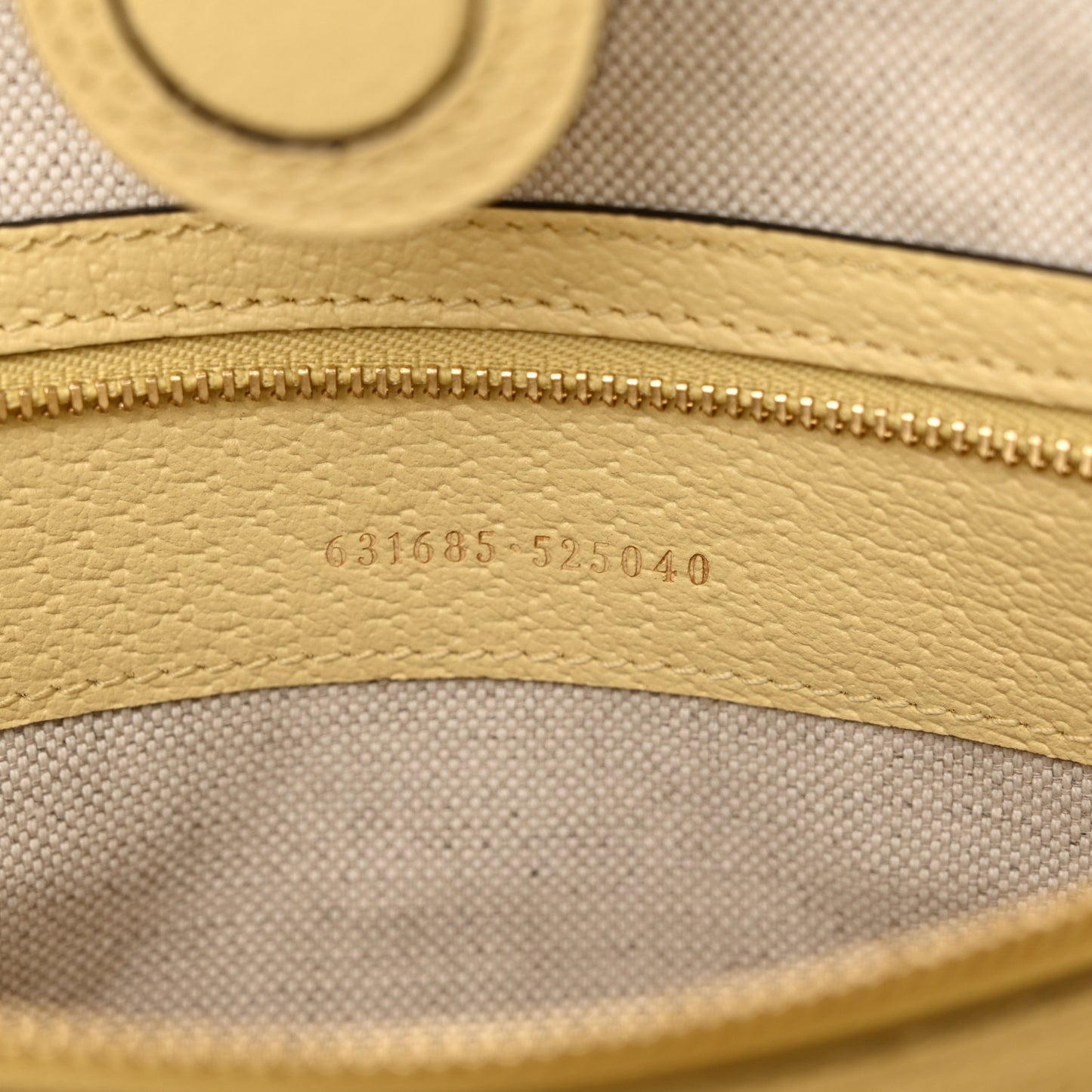 Monogram Jumbo GG Textured Dollar Calfskin Medium Ophidia Shopping Tote Beige Banana