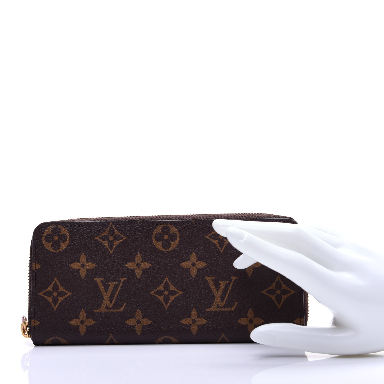 Louis Vuitton Monogram Clemence Wallet Rose Ballerine 2 of 9