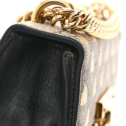 Gucci GG Supreme Monogram Bees Small Padlock Shoulder Bag Black 13 of 14