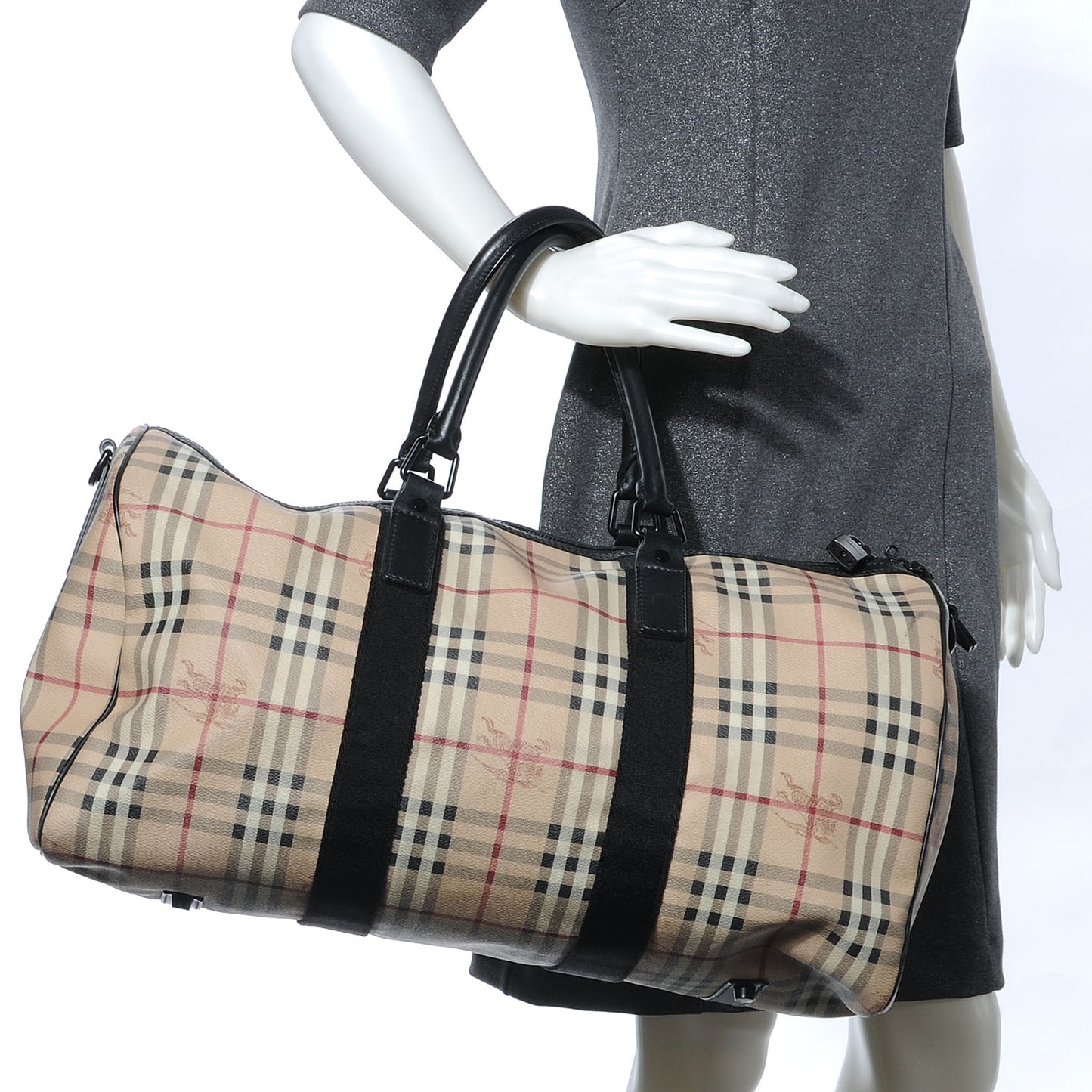 Haymarket Check Duffle Bag Black
