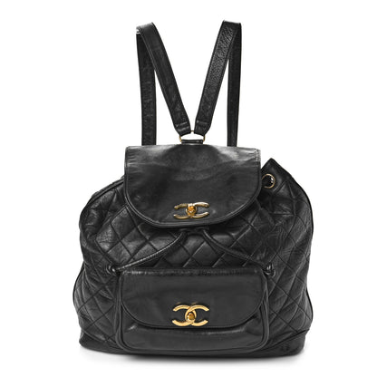 Chanel Lambskin Quilted Backpack Black 1 of 11