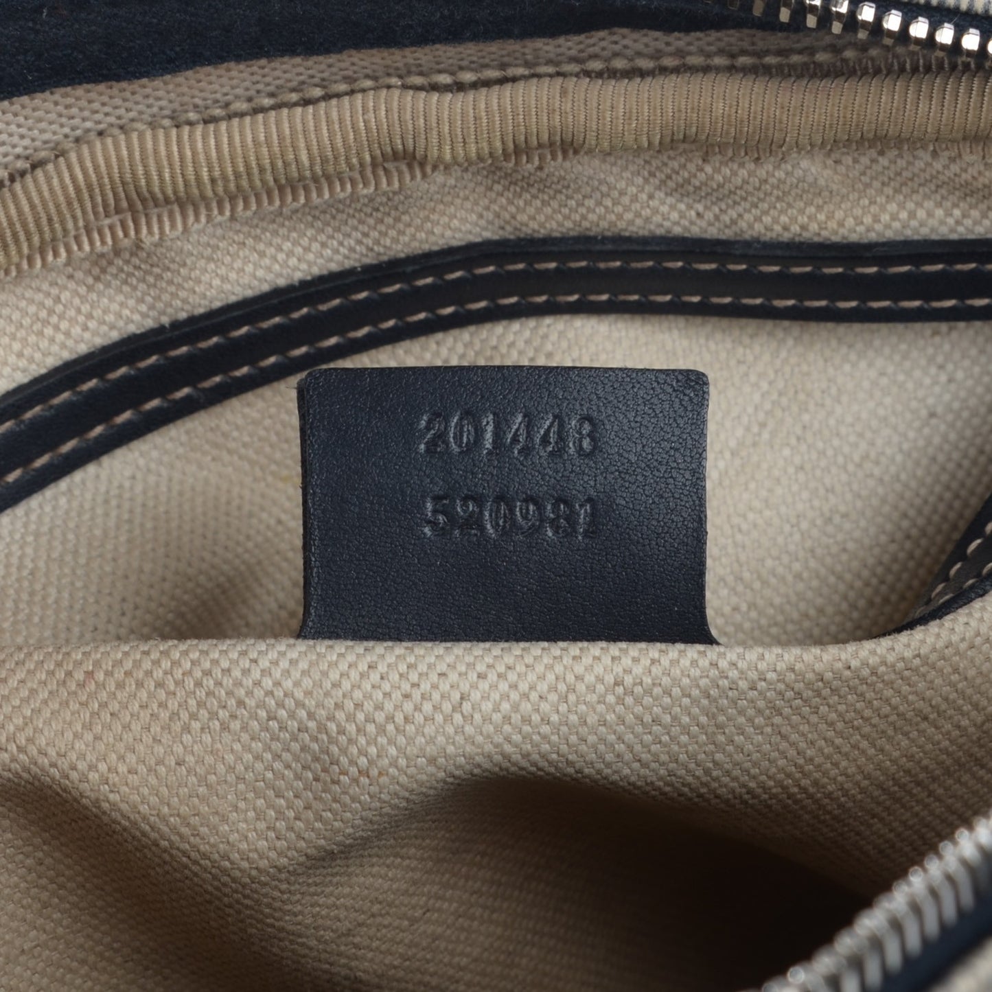 GG Supreme Monogram Selleria Calfskin Medium Messenger Bag Beige Blue