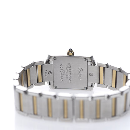 Cartier Stainless Steel 18K Yellow Gold 20mm Tank Francaise Quartz Watch 4 of 6