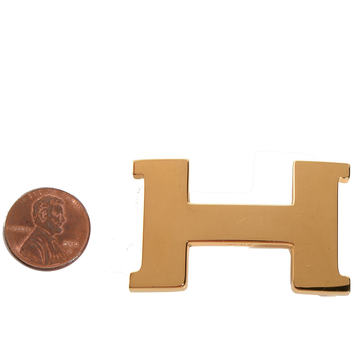 Hermes Polished 24mm H Belt Buckle Gold 2 of 4