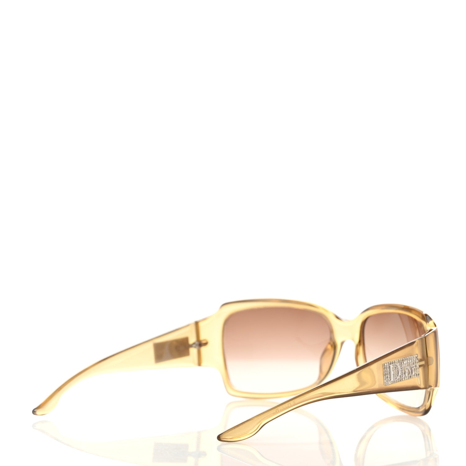Christian Dior Acetate Crystal Night 3 Sunglasses Gold 4 of 6