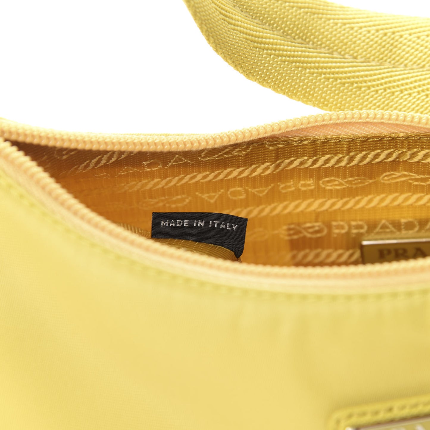 Tessuto Nylon Saffiano Mini Re-Edition 2000 Bag Ananas