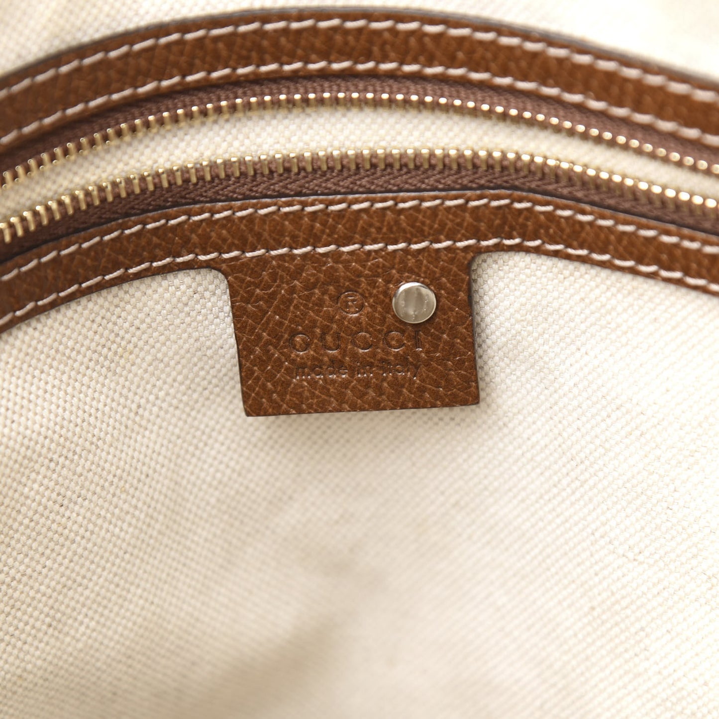 Monogram Medium Bree Shoulder Bag Beige Tabacco