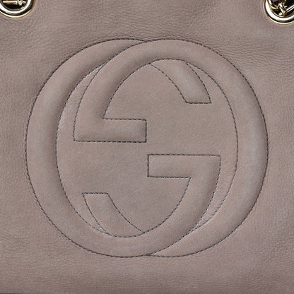 Gucci Vitello Range Medium Soho Bowler Grey Field 14 of 14