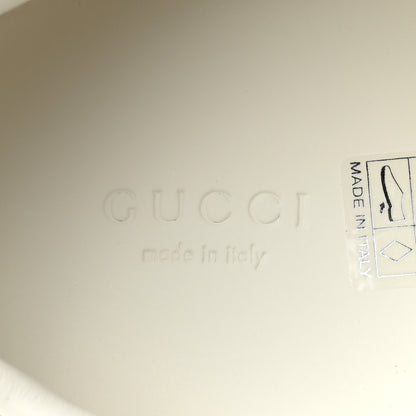 Gucci Calfskin Crocodile Web Womens Ace Sneakers 41 White Green 9 of 10