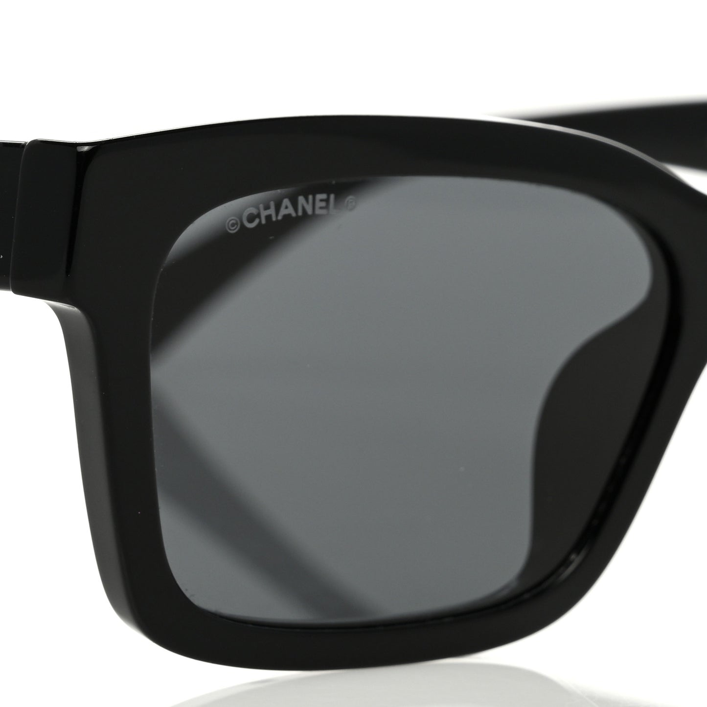 Acetate Polarized Square Sunglasses 5417 Black
