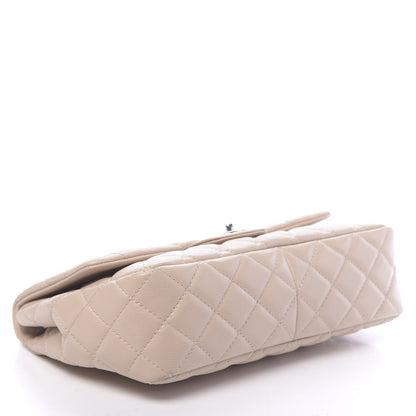 Chanel Caviar Quilted Jumbo Single Flap Beige Clair 3 of 10