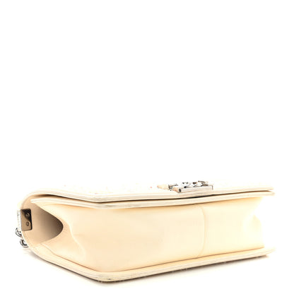 Chanel Lambskin Sequin Embroidered Small Boy Flap White Multicolor 4 of 12